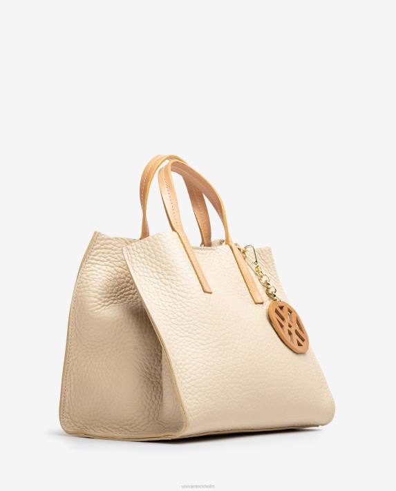 Unisa kvinnor beige liten handväska med handtag 06DT1163
