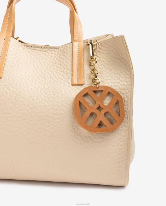 Unisa kvinnor beige liten handväska med handtag 06DT1163