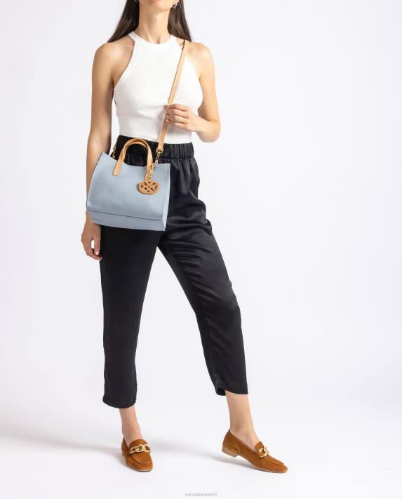 Unisa kvinnor blå liten handväska med handtag 06DT1161