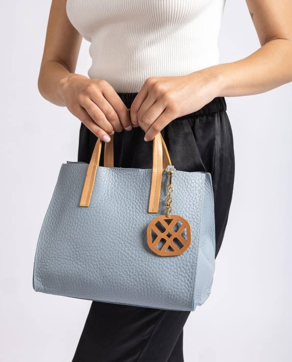 Unisa kvinnor blå liten handväska med handtag 06DT1161