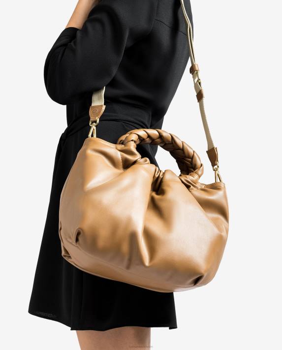 Unisa kvinnor brun handväska med runda handtag 06DT1174