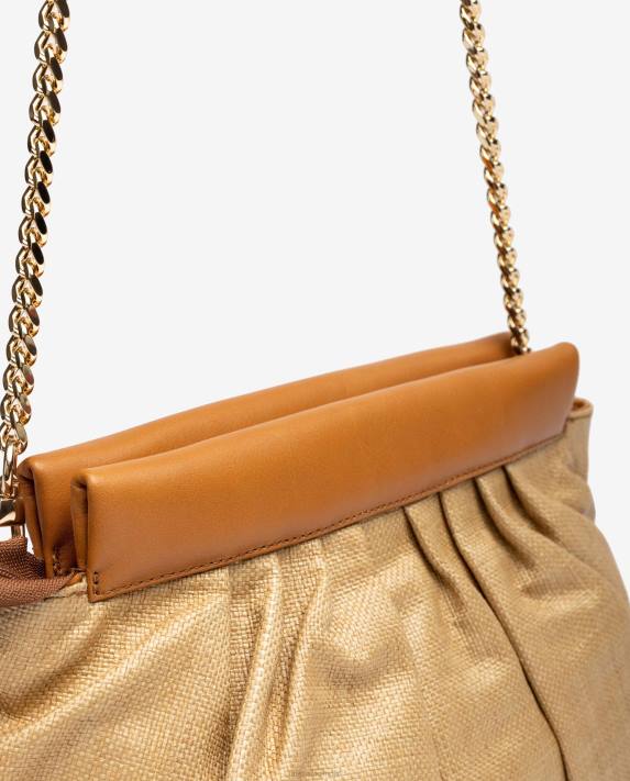 Unisa kvinnor graciös mellanstor raffia handväska 06DT1160