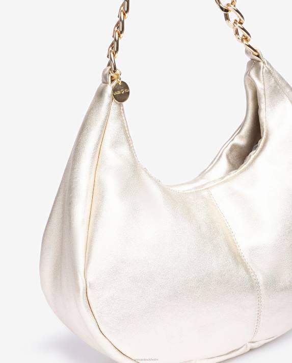 Unisa kvinnor guld medelstor axelväska 06DT1167