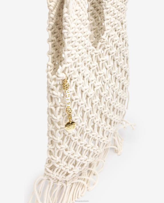 Unisa kvinnor mode handflätad bomullsväska 06DT1169