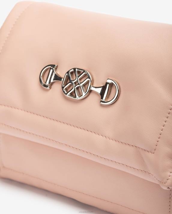 Unisa kvinnor rosa väska med quiltad effekt med monogram 06DT1181