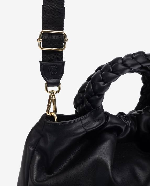 Unisa kvinnor svart handväska med runda handtag 06DT1173