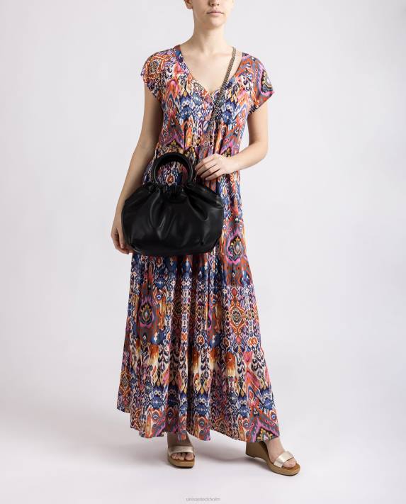 Unisa kvinnor svart handväska med runda handtag 06DT1178