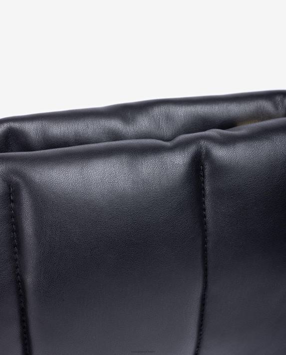 Unisa kvinnor svart medelstor quiltad handväska 06DT1164