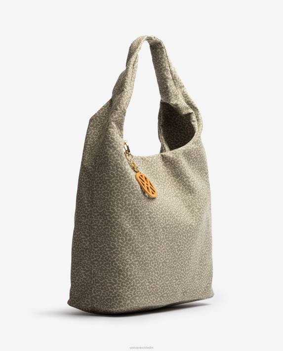 Unisa kvinnor grön handväska i återvunnet tyg 06DT1093