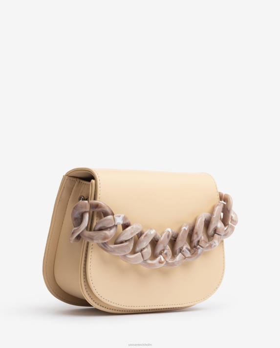 Unisa kvinnor beige handväska med kedja 06DT1220