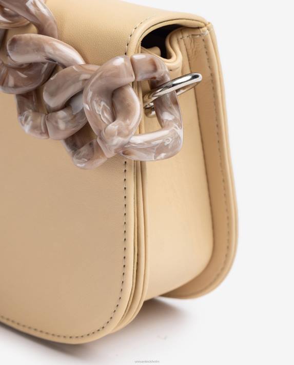 Unisa kvinnor beige handväska med kedja 06DT1220