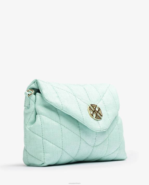 Unisa kvinnor blå liten handväska med quiltad effekt 06DT1205