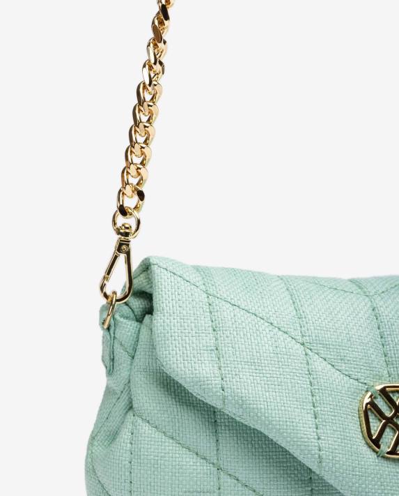 Unisa kvinnor blå liten handväska med quiltad effekt 06DT1205