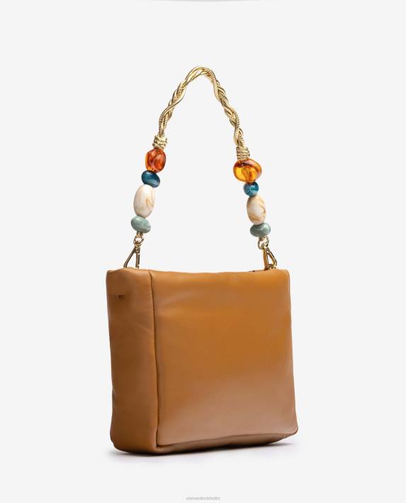 Unisa kvinnor brun handväska med klädsel 06DT1193