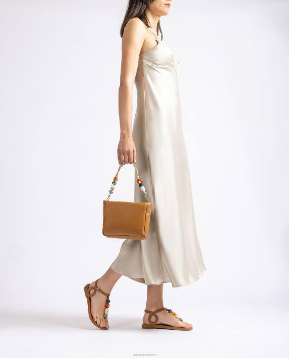 Unisa kvinnor brun handväska med klädsel 06DT1193