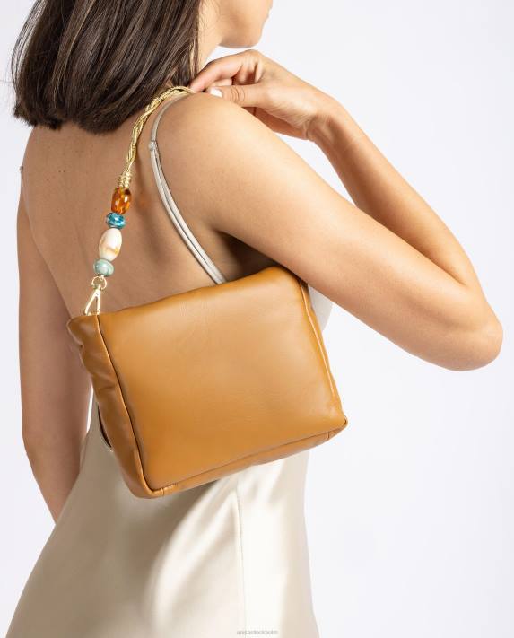 Unisa kvinnor brun handväska med klädsel 06DT1193