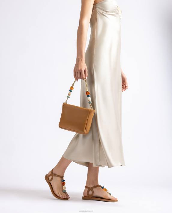 Unisa kvinnor brun handväska med klädsel 06DT1193