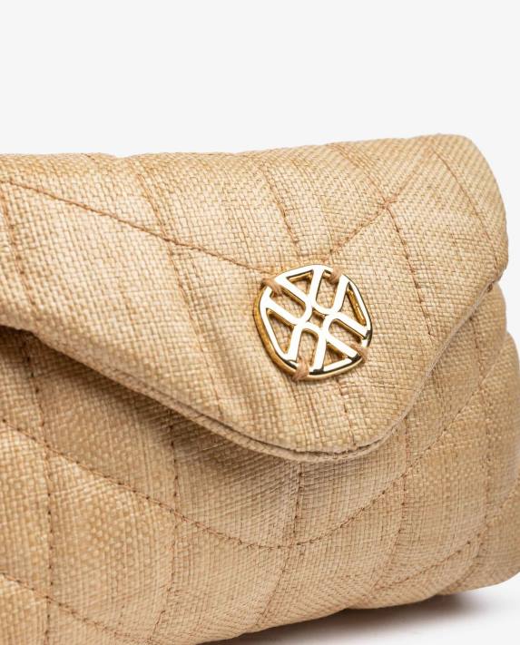 Unisa kvinnor brun liten handväska med quiltad effekt 06DT1204