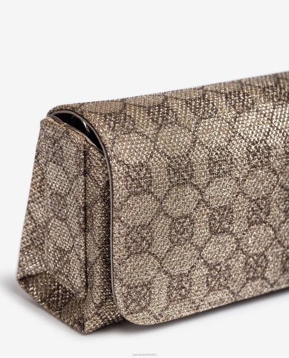 Unisa kvinnor graciös handväska i blankt tyg 06DT1223