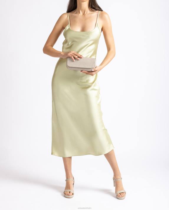 Unisa kvinnor guld partyhandväska i blankt tyg 06DT1202