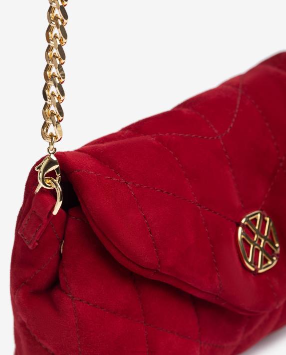 Unisa kvinnor röd vadderad handväska 06DT1215