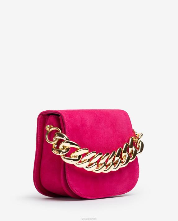 Unisa kvinnor rosa handväska med en gyllene kedja 06DT1185