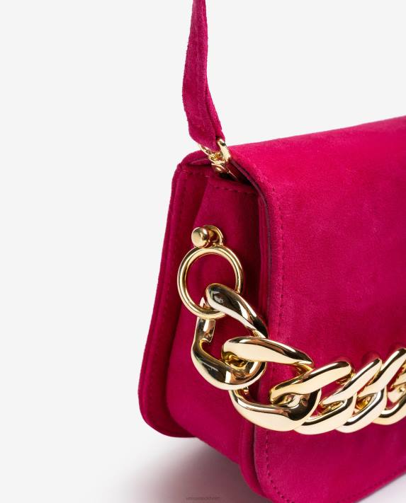 Unisa kvinnor rosa handväska med en gyllene kedja 06DT1185