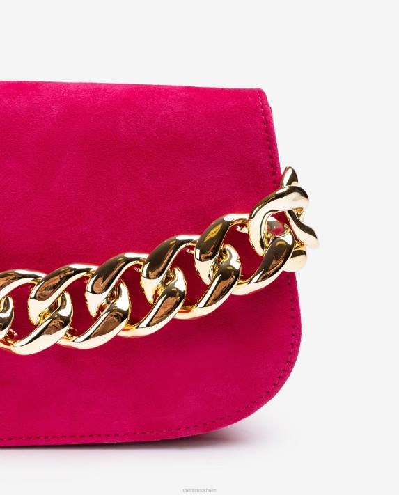 Unisa kvinnor rosa handväska med en gyllene kedja 06DT1185