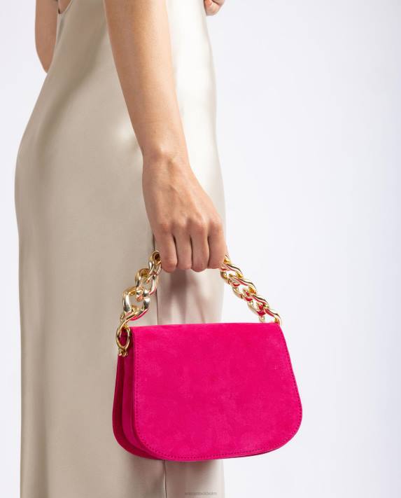 Unisa kvinnor rosa handväska med en gyllene kedja 06DT1185