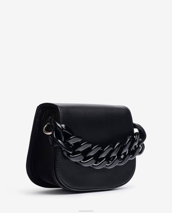 Unisa kvinnor svart handväska med kedja 06DT1219