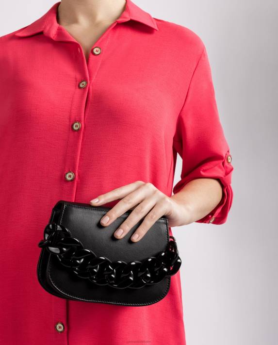 Unisa kvinnor svart handväska med kedja 06DT1219