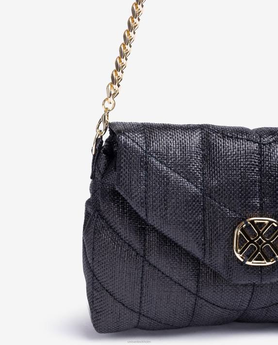 Unisa kvinnor svart liten handväska med quiltad effekt 06DT1195