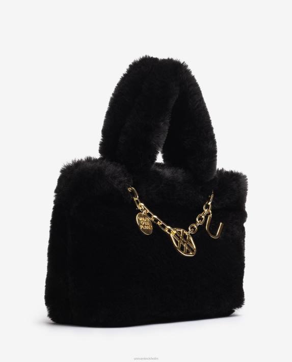 Unisa kvinnor svart miniväska med utsmyckning 06DT1196