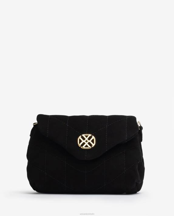 Unisa kvinnor svart vadderad handväska 06DT1214