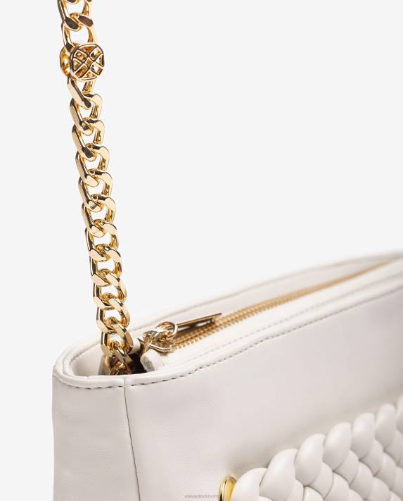 Unisa kvinnor vit flätad handväska 06DT1226