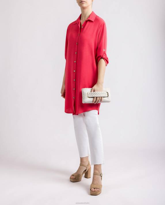 Unisa kvinnor vit flätad handväska 06DT1226