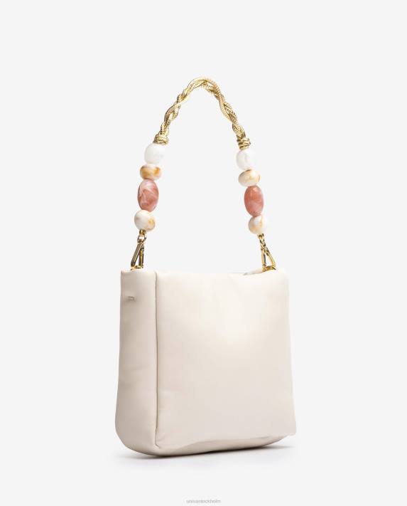 Unisa kvinnor vit handväska med klädsel 06DT1194