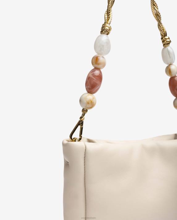 Unisa kvinnor vit handväska med klädsel 06DT1194