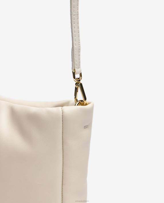 Unisa kvinnor vit handväska med klädsel 06DT1194