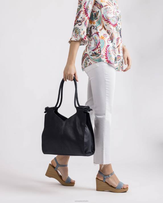 Unisa kvinnor blå knuten axelväska 06DT1147