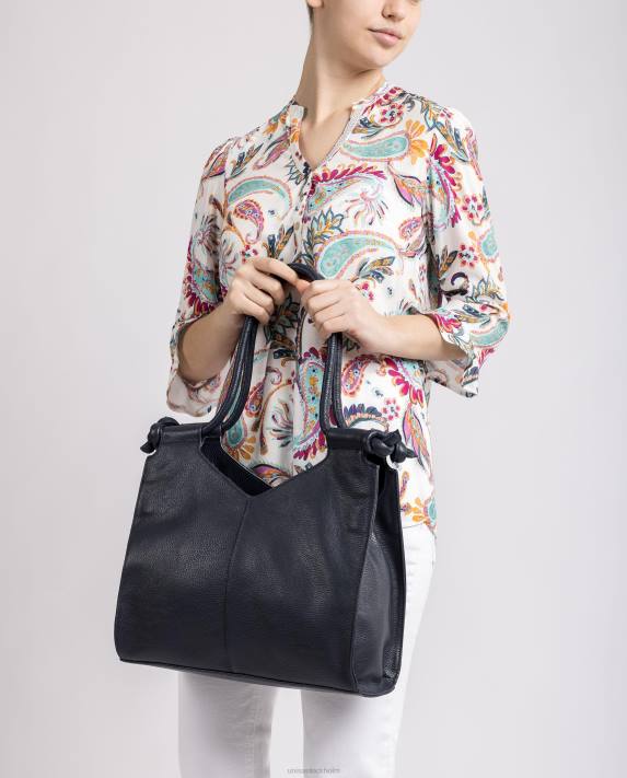 Unisa kvinnor blå knuten axelväska 06DT1147