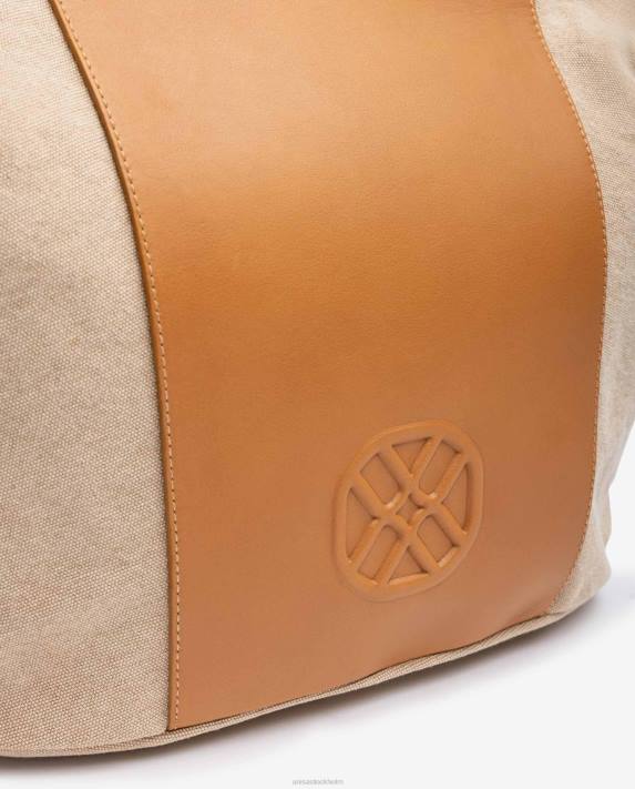 Unisa kvinnor brun ecolino shoppingväska 06DT1105