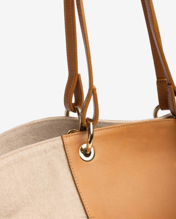 Unisa kvinnor brun ecolino shoppingväska 06DT1105