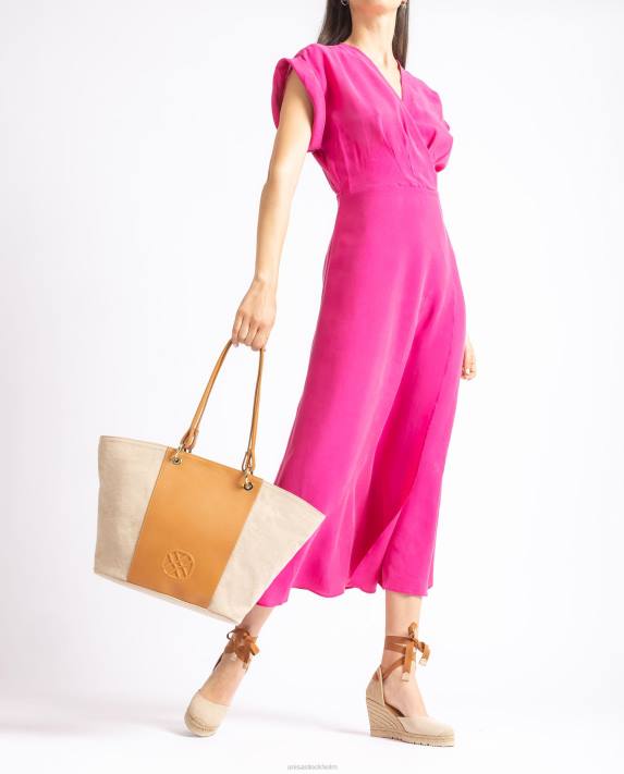 Unisa kvinnor brun ecolino shoppingväska 06DT1105