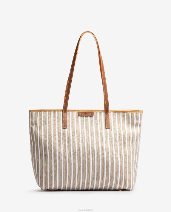 Unisa kvinnor brun shoppingväska gjord med jarapa 06DT1114