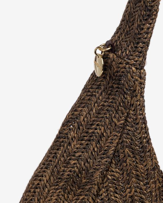 Unisa kvinnor brun stor axelväska 06DT1101