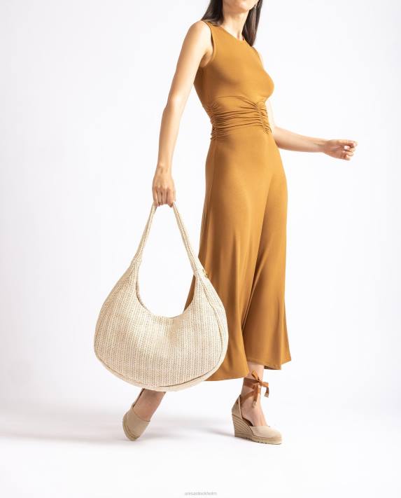 Unisa kvinnor brun stor axelväska 06DT1103