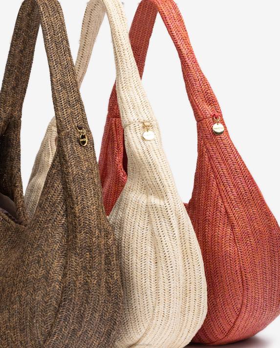 Unisa kvinnor brun stor axelväska 06DT1103