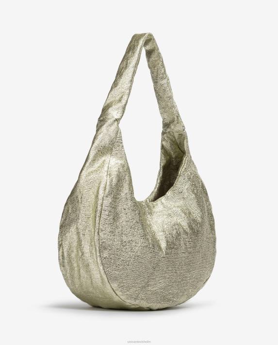 Unisa kvinnor guld stor axelväska 06DT1099