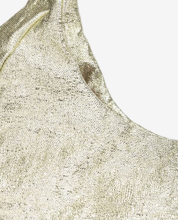 Unisa kvinnor guld stor axelväska 06DT1099